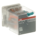 ABB 1SVR405622R1000, CR-U024DC3, 10 Amper, 24 Volt DC, 3 K/A Kontaklı, 11 Silindirik Pinli, Soketli Röle, Test Butonlu