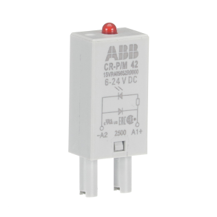 ABB 1SVR405652R0000, CR-P/M 42, CR-P ve CR-M Soketli Röleler için Ledli Koruma Diyotu, 6-24 Volt DC