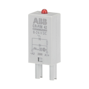 ABB 1SVR405652R0000, CR-P/M 42, CR-P ve CR-M Soketli Röleler için Ledli Koruma Diyotu, 6-24 Volt DC