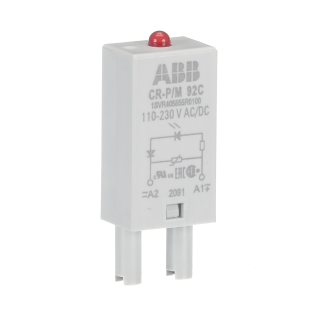 ABB 1SVR405655R0100, CR-P/M 92C, CR-P ve CR-M Soketli Röleler için Ledli Varistör Modülü, 110-230 Volt AC/DC