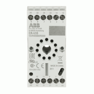 ABB 1SVR405660R0000, CR-U3S, 11 Pinli CR-U Serisi Soketli Röleler için Röle Soketi