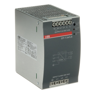 ABB 1SVR427054R0000, CP-T 24/5.0, 120 W, 5 Amper, 24 Volt DC, Ray Tipi Güç Kaynağı, Monofaze 100-240 Volt AC Giriş Gerilimi