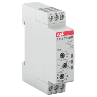 ABB 1SVR500020R0000, CT-MFD.12, Multifonksiyonel Zaman Rölesi, 0.05sn-100s, 1 K/A, 24-48 Volt DC/24-240 Volt AC