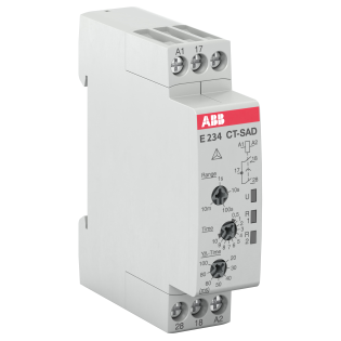 ABB 1SVR500210R0100, CT-SAD.22, Yıldız-Üçgen Zaman Rölesi, 0.05sn-10dk, 2 NA, 24-48 Volt DC/24-240 Volt AC, Ayarlanabilir Geçiş Süresi