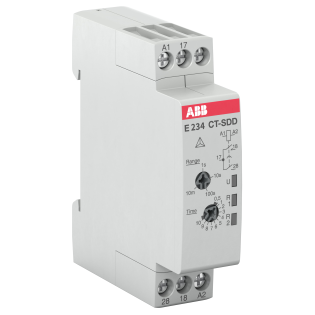 ABB 1SVR500211R0100, CT-SDD.22, Yıldız-Üçgen Zaman Rölesi, 0.05sn-10dk, 2 NA, 24-48 Volt DC/24-240 Volt AC