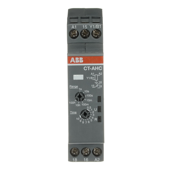 ABB 1SVR508110R0000, CT-AHC.12, Düşmede Gecikmeli Zaman Rölesi, 0.05sn-100s, 1 K/A, 24-48 Volt DC/24-240 Volt AC