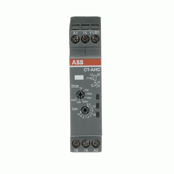 ABB 1SVR508110R0000, CT-AHC.12, Düşmede Gecikmeli Zaman Rölesi, 0.05sn-100s, 1 K/A, 24-48 Volt DC/24-240 Volt AC
