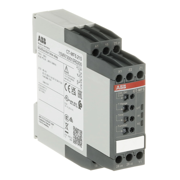 ABB 1SVR730010R0200, CT-MFS.21S, Multifonksiyonel Zaman Rölesi, 0.05sn-300s, 2 K/A, 24-240 Volt AC/DC