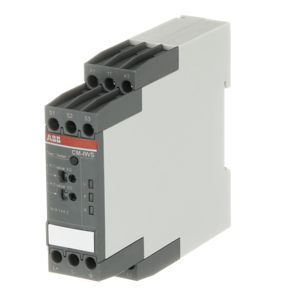 ABB 1SVR730660R0100, CM-IWS.1S, İzolasyon İzleme Rölesi, 1 K/A, 24-240 Volt AC/DC Besleme Gerilimi, 0-250 Volt AC/1-100kΩ
