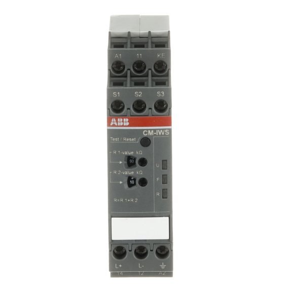 ABB 1SVR730660R0100, CM-IWS.1S, İzolasyon İzleme Rölesi, 1 K/A, 24-240 Volt AC/DC Besleme Gerilimi, 0-250 Volt AC/1-100kΩ