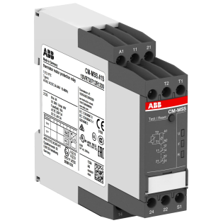 ABB 1SVR730712R1200, CM-MSS.41S, Termistör Motor Koruma Rölesi, Otomatik, Manuel ve Uzaktan Sıfırlamalı, 2 K/A, 24-240 Volt AC/DC