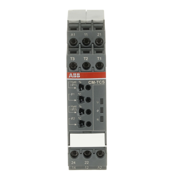 ABB 1SVR730740R9300, CM-TCS.23S, Sıcaklık İzleme Rölesi, 0/+200 °C, 2 K/A, 24 Volt AC/DC