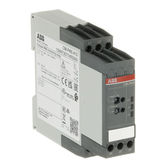 ABB 1SVR730774R3300, CM-PAS.41S, Faz Koruma Rölesi, Faz Hatası, Faz Sırası ve Faz Dengesizliği Koruması, 2K/A