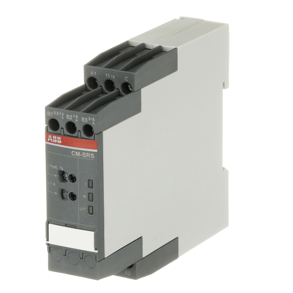 ABB 1SVR730840R0300, CM-SRS.12S, Akım Kontrol Rölesi, Zaman Ayarsız, 0.3-15A, 24-240 Volt AC/DC, 1 K/A