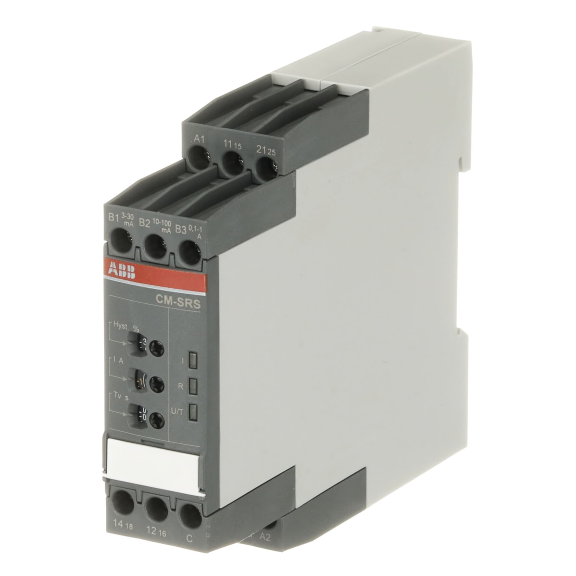 ABB 1SVR730840R0400, CM-SRS.21S, Akım Kontrol Rölesi, 0-30 sn Ayarlanabilir, 3mA-1A, 24-240 Volt AC/DC, 2 K/A