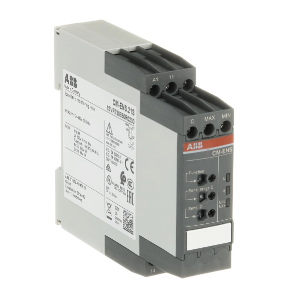 ABB 1SVR730850R0200, CM-ENS.21S, Minimum ve Maksimum Sıvı Seviye Rölesi, 1 K/A, 24-240 Volt AC/DC