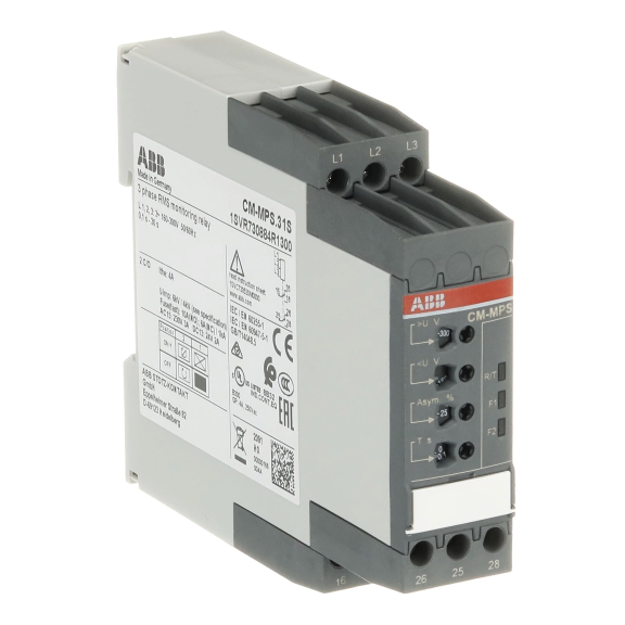 ABB 1SVR730884R1300, CM-MPS.31S, Faz Koruma Rölesi, Faz Hatası, Faz Sırası ve Faz Dengesizliği Koruması, 2K/A