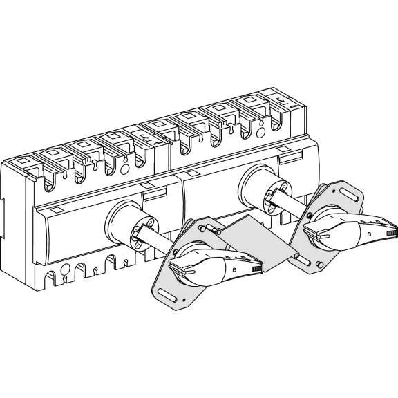 Schneider Electric 28953, ComPact INS/INV, INS40-INS160 Uzatmalı Döner Kollu Yük Ayırıcılar için Mekanik Kilitleme