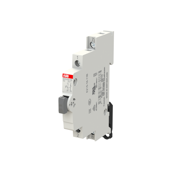 ABB 2CCA703150R0001, E215-16-11B, Modüler DIN, Gri Butonlu, Ray Tipi Push Buton, 1NA+1NK