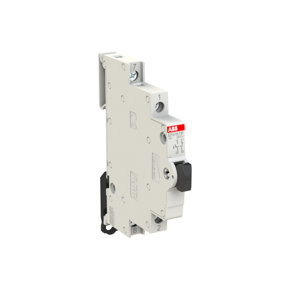 ABB 2CCA703154R0001, E215-16-11F, Modüler DIN, Siyah Butonlu, Ray Tipi Push Buton, 1NA+1NK