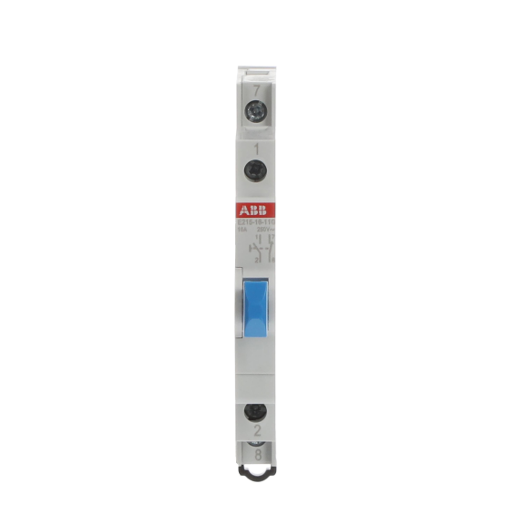 ABB 2CCA703155R0001, E215-16-11G, Modüler DIN, Mavi Butonlu, Ray Tipi Push Buton, 1NA+1NK