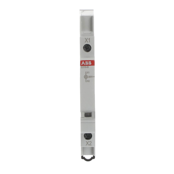 ABB 2CCA703400R0001, E219-B, Modüler DIN, Beyaz Ledli, Ray Tipi Sinyal Lambası, 115-250 Volt AC