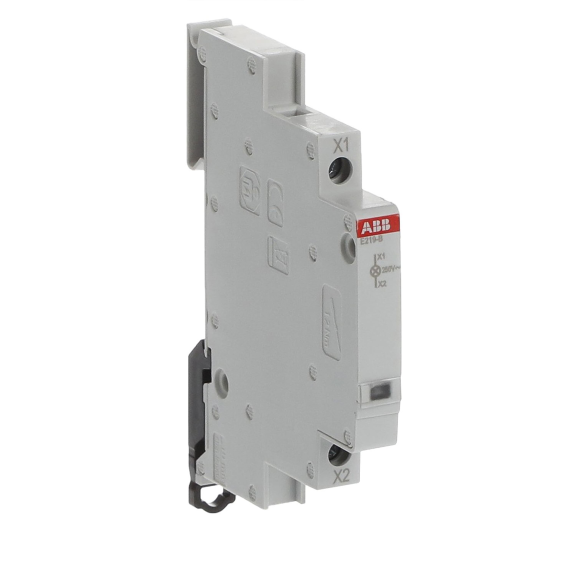 ABB 2CCA703400R0001, E219-B, Modüler DIN, Beyaz Ledli, Ray Tipi Sinyal Lambası, 115-250 Volt AC