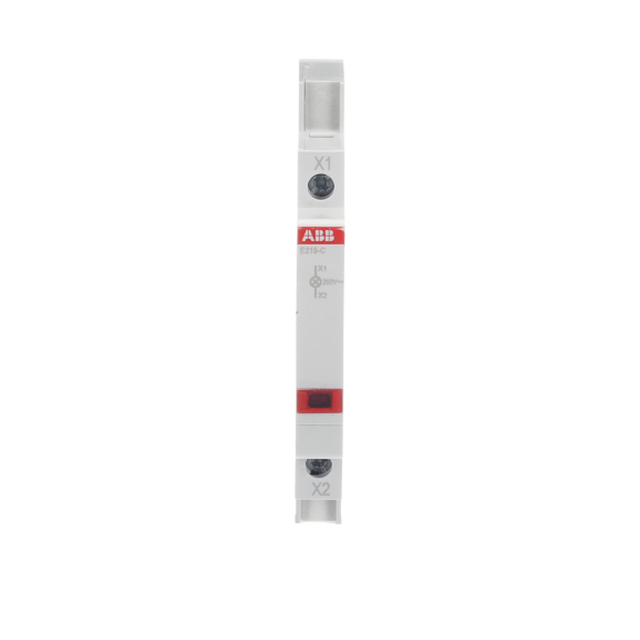 ABB 2CCA703401R0001, E219-C, Modüler DIN, Kırmızı Ledli, Ray Tipi Sinyal Lambası, 115-250 Volt AC