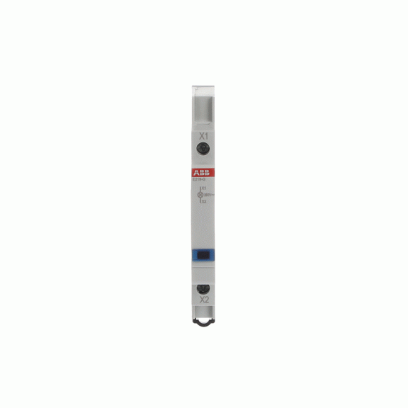 ABB 2CCA703404R0001, E219-G, Modüler DIN, Mavi Ledli, Ray Tipi Sinyal Lambası, 115-250 Volt AC