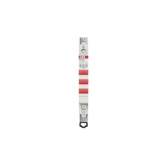 ABB 2CCA703900R0001, E219-3C, Modüler DIN, 3xKırmızı Ledli, Ray Tipi Sinyal Lambası, 230-415 Volt AC