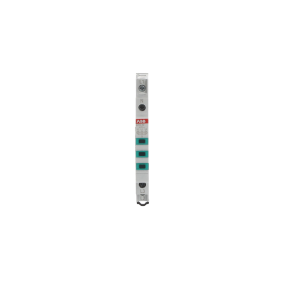 ABB 2CCA703901R0001, E219-3D, Modüler DIN, 3xYeşil Ledli, Ray Tipi Sinyal Lambası, 230-415 Volt AC