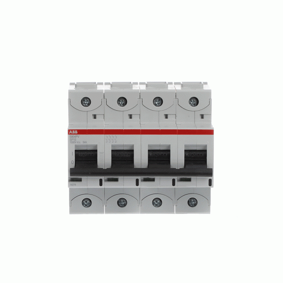 ABB 2CCF019622R0001, S804PV-SP10, Fotovoltaik, 10 Amper, 4 Kutuplu, SP Tipi, Otomatik Sigorta, 5 kA, 4x10SP