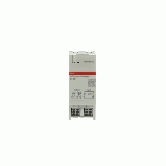 ABB 2CCG000247R0001, DM10, System pro M compact InSite, Dijital Giriş-Çıkış Modülü, 2 Dijital Giriş, 2 Dijital Çıkış