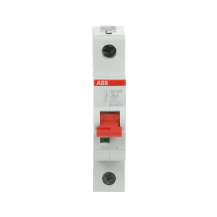 ABB 2CDD281101R0025, SD201/25, Modüler DIN, 25 Amper, 1 Kutuplu, Kumanda Anahtarı