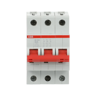 ABB 2CDD283101R0032, SD203/32, Modüler DIN, 32 Amper, 3 Kutuplu, Kumanda Anahtarı