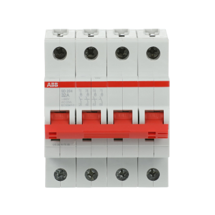 ABB 2CDD284101R0032, SD204/32, Modüler DIN, 32 Amper, 4 Kutuplu, Kumanda Anahtarı