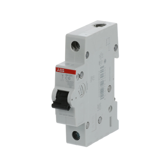 ABB 2CDS211001R0104, SH 201-C 10, Compact Home, 10 Amper, 1 Kutuplu, C Tipi, Otomatik Sigorta, 6 kA, 1x10C