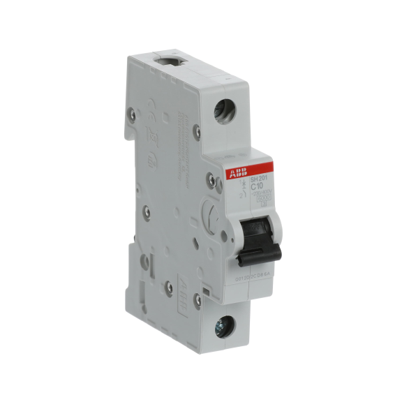 ABB 2CDS211001R0104, SH 201-C 10, Compact Home, 10 Amper, 1 Kutuplu, C Tipi, Otomatik Sigorta, 6 kA, 1x10C