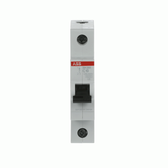 ABB 2CDS211001R0104, SH 201-C 10, Compact Home, 10 Amper, 1 Kutuplu, C Tipi, Otomatik Sigorta, 6 kA, 1x10C