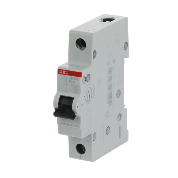 ABB 2CDS211001R0105, SH 201-B 10, Compact Home, 10 Amper, 1 Kutuplu, B Tipi, Otomatik Sigorta, 6 kA, 1x10B