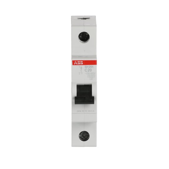 ABB 2CDS211001R0204, SH 201-C 20, Compact Home, 20 Amper, 1 Kutuplu, C Tipi, Otomatik Sigorta, 6 kA, 1x20C