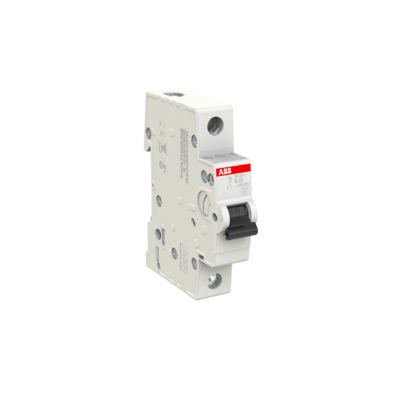 ABB 2CDS211001R0255, SH 201-B 25, Compact Home, 25 Amper, 1 Kutuplu, B Tipi, Otomatik Sigorta, 6 kA, 1x25B