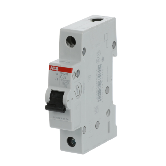 ABB 2CDS211001R0324, SH 201-C 32, Compact Home, 32 Amper, 1 Kutuplu, C Tipi, Otomatik Sigorta, 6 kA, 1x32C