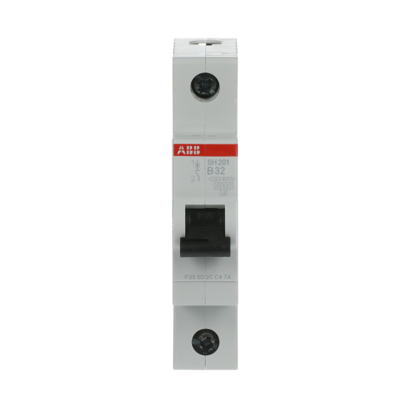ABB 2CDS211001R0325, SH 201-B 32, Compact Home, 32 Amper, 1 Kutuplu, B Tipi, Otomatik Sigorta, 6 kA, 1x32B
