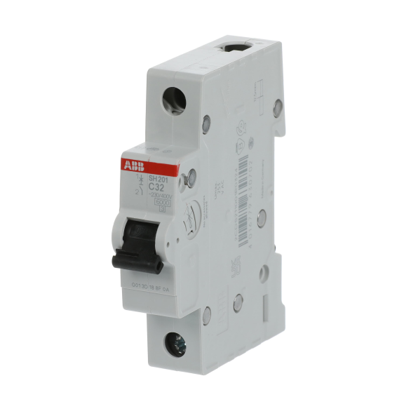 ABB 2CDS211001R0325, SH 201-B 32, Compact Home, 32 Amper, 1 Kutuplu, B Tipi, Otomatik Sigorta, 6 kA, 1x32B