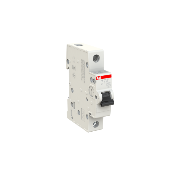 ABB 2CDS211001R0634, SH 201-C 63, Compact Home, 63 Amper, 1 Kutuplu, C Tipi, Otomatik Sigorta, 6 kA, 1x63C