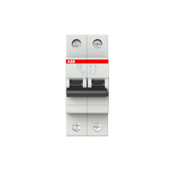 ABB 2CDS211103R0634, SH 201-C 63 NA, Compact Home, 63 Amper, 2 Kutuplu, C Tipi, Otomatik Sigorta, 6 kA, 2x63C