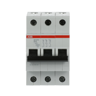 ABB 2CDS213001R0065, SH 203-B 6, Compact Home, 6 Amper, 3 Kutuplu, B Tipi, Otomatik Sigorta, 6 kA, 3x6B