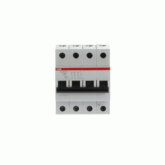 ABB 2CDS213103R0404, SH 203-C 40 NA, Compact Home, 40 Amper, 4 Kutuplu, C Tipi, Otomatik Sigorta, 6 kA, 4x40C