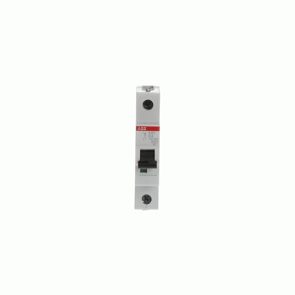 ABB 2CDS251001R0044, S 201-C 4, System Pro M, 4 Amper, 1 Kutuplu, C Tipi, Otomatik Sigorta, 6 kA, 1x4C
